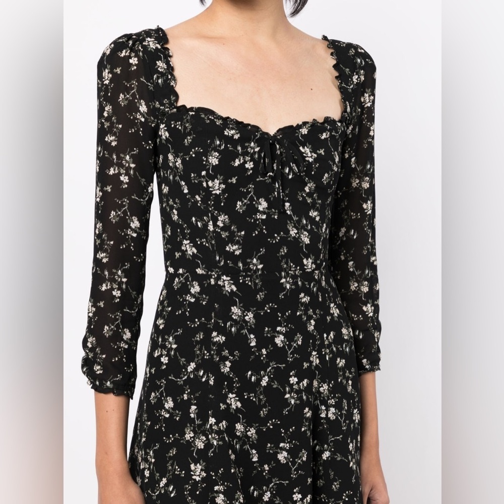Reformation Floral Long Sleeve Remi Dress